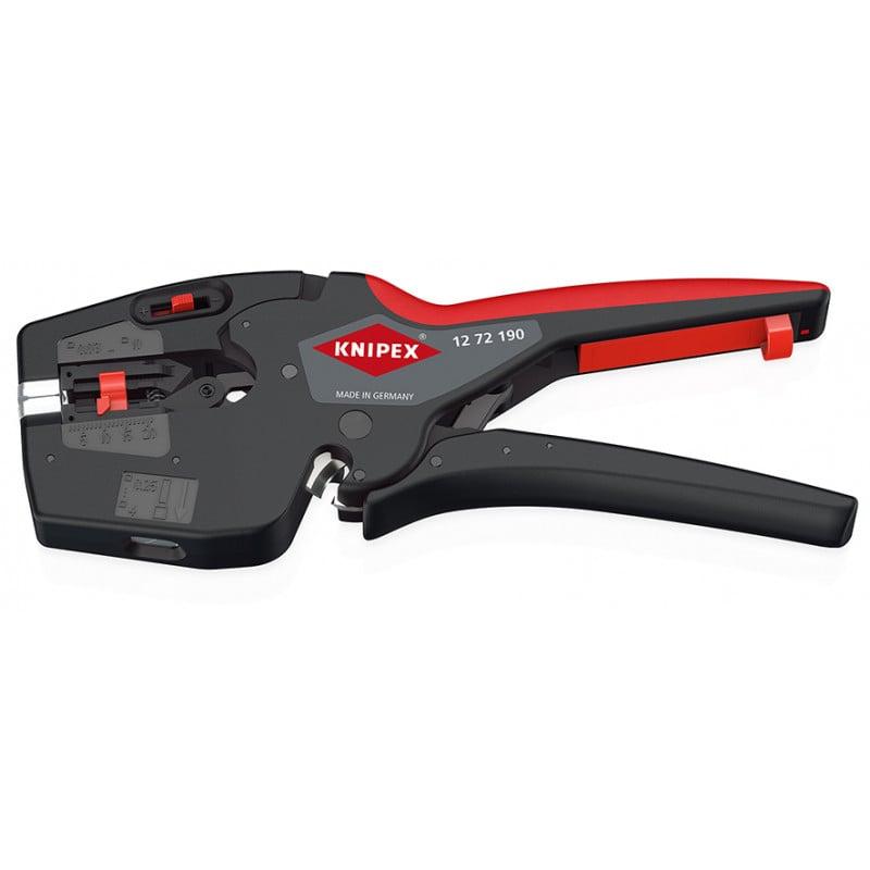 Pince à dénuder automatique 10mm² et à sertir les embouts de 0,25 à 4mm² - KNIPEX | 1272190_0