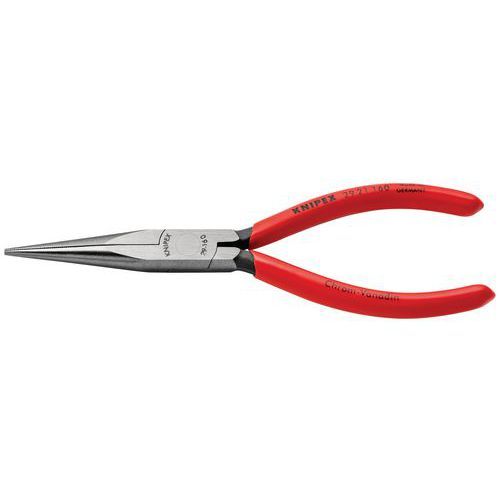 PINCE POUR TÉLÉPHONE À BECS DEMI-RONDS - 160MM - PVC - TÊTE POLIE - KNIPEX