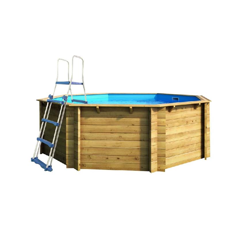 Piscine en kit hexagonale rainurée à languette - Diamètre 3,95 m x Hauteur 1,17 m_0