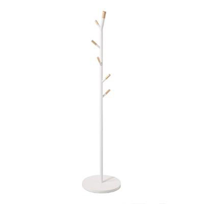Porte-manteau en métal 6 tiges Carry 175 cm blanc - Paris Prix_0