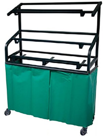 Étagères primeur pour supérettes - 2 x 2 m - Présentoir fruits et légumes avec paniers et miroir_0