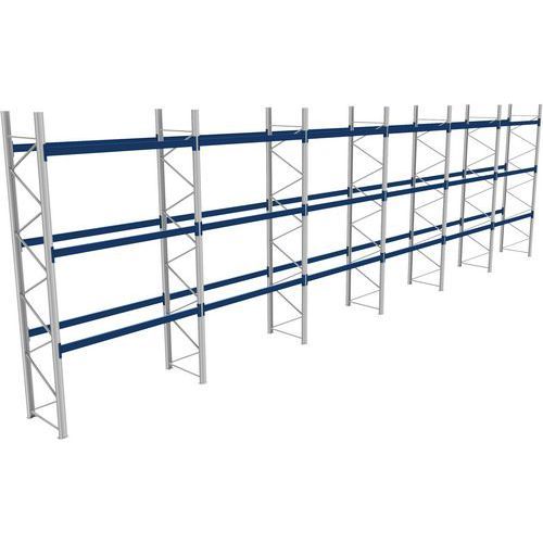 RACK 1 DÉPART + 5 SUIVANTS LXLXH 2700X17100X5000 1000KG 3 NIV - BITO