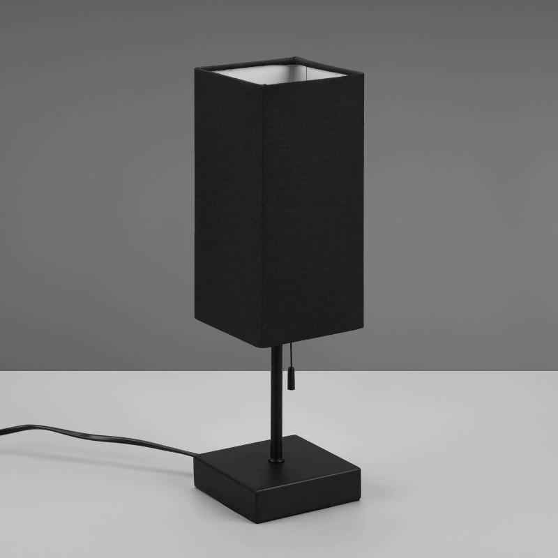 REALITY LEUCHTEN LAMPE À POSER OLE AVEC PORT USB, NOIR/NOIR