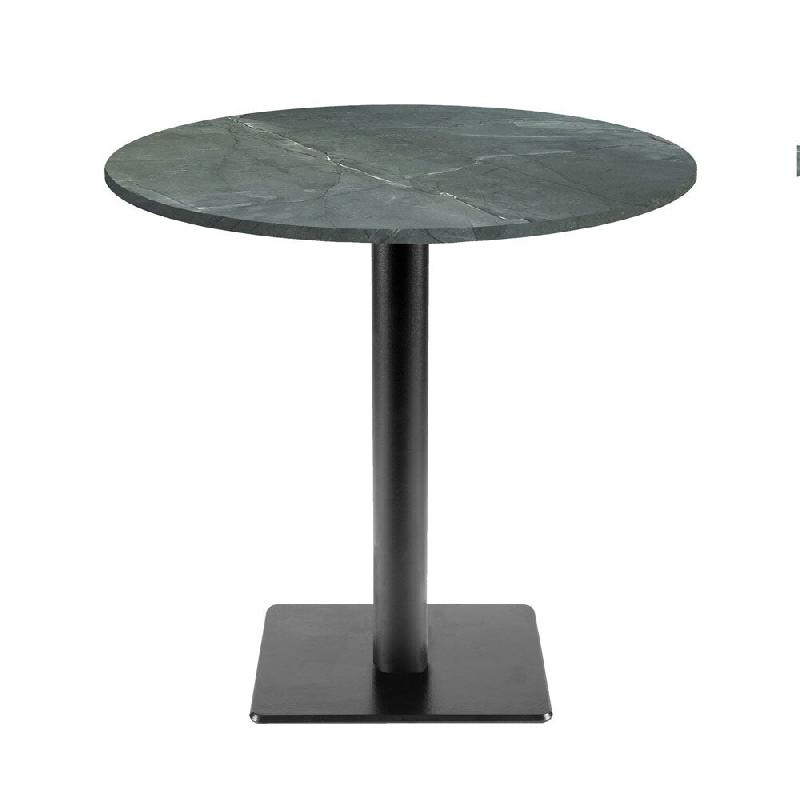 RestooTab - Table Milan T Ø70cm décor marbre jade - vert fonte TB-MIT-R70M-MB.JAD_0