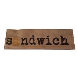 Sacs sandwich kraft brun 33 gr impression ppt - 10 + 5 x 32 cm (1000 unités) - marron papier 100320KBRPPT_0