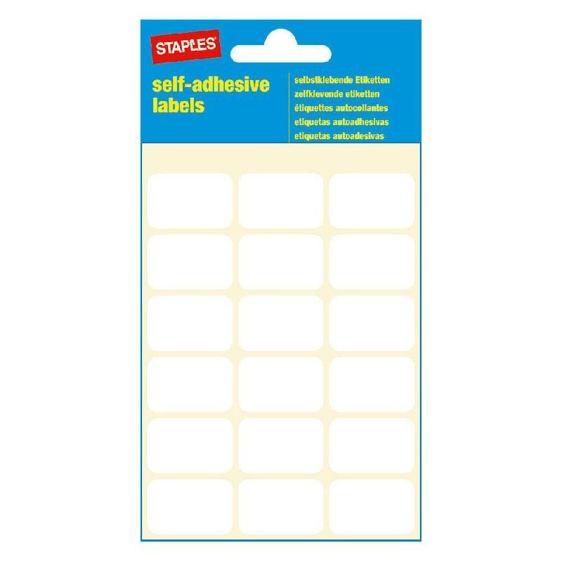 STAPLES ETIQUETTE MULTI-USAGES BLANCHE - STAPLES - 26 X 17 MM - ETUI DE 126 ÉTIQUETTES