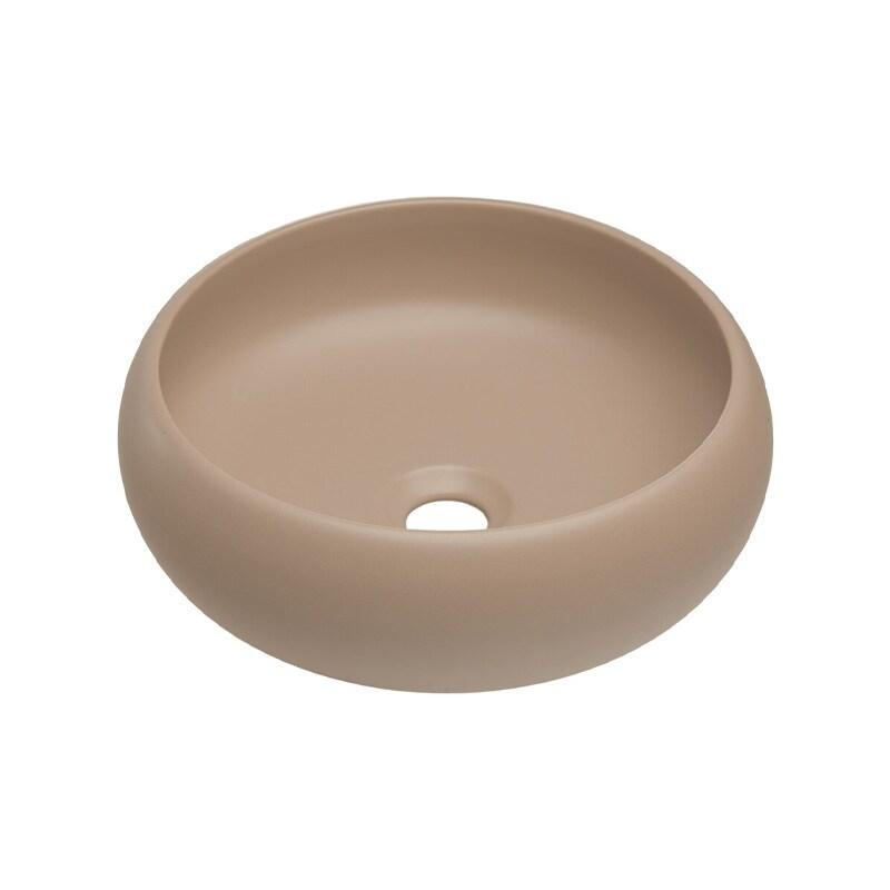 STELLAMEUBLES Vasque 36cm WIKI à poser céramique cappuccino mat - 3667335110520_0