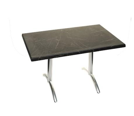 TABLE DE TERRASSE VENISE PREMIUM ARDOISE 110 X 70 CM