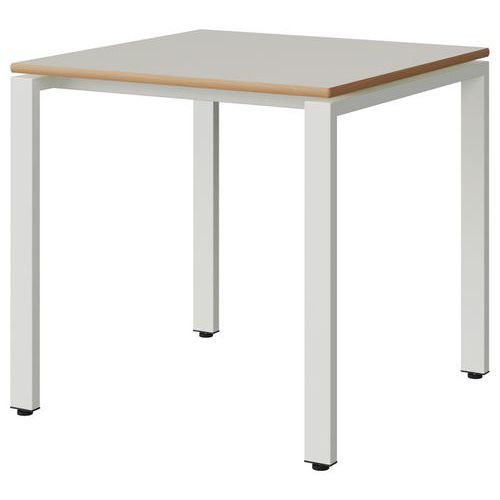 TABLE MALIBU 80X80 T6 SOUDÉ STR ALAI BLC SE W911/BLC 9016