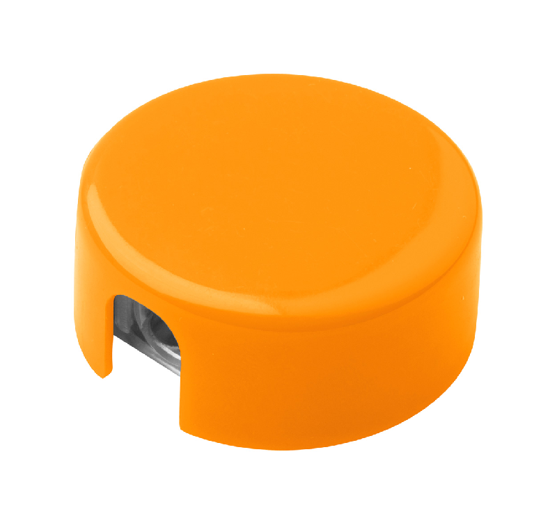 Taille-crayon rond en plastique - couleur orange - poids 4.6 gr_0