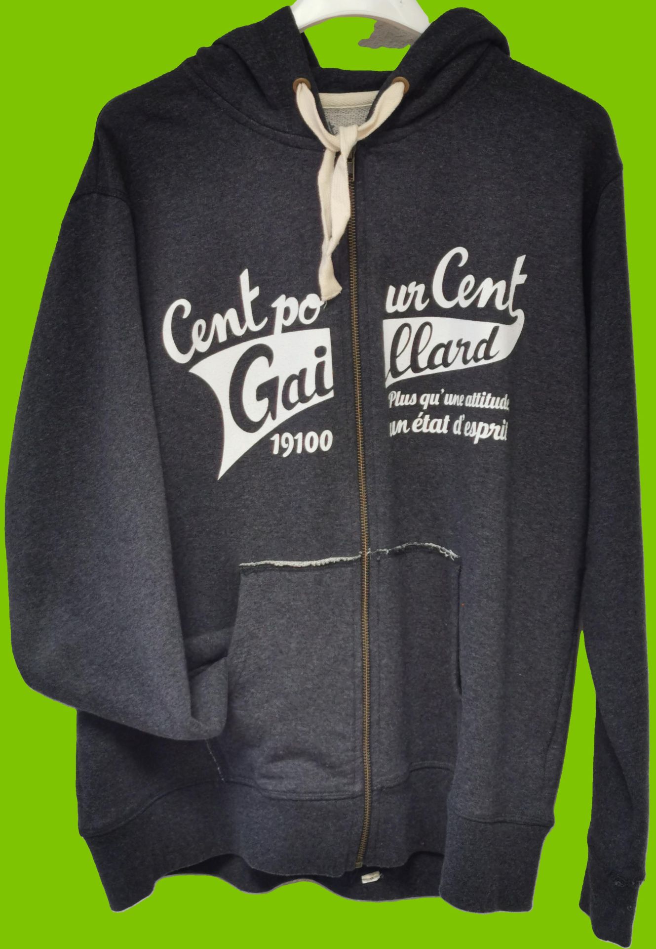 Veste zippée en coton conventionnel - Impression sérigraphie textile - TIP Beyno_0