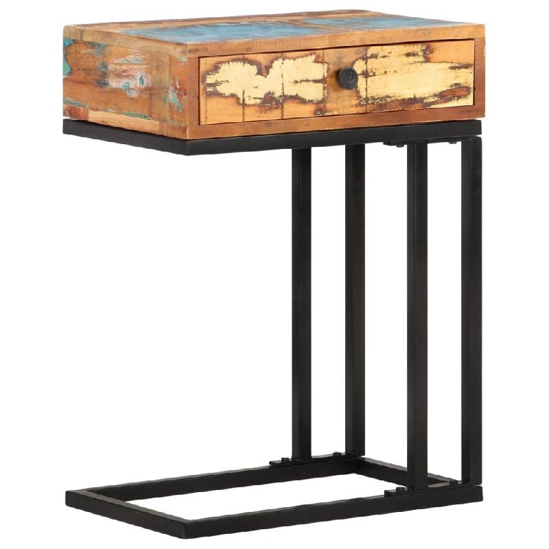 VidaXL Table d'appoint en U 45x30x61 cm Bois de récupération massif Modèle Luna Compact Plus - 289092_0