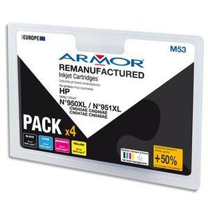 Armor Pack Jet d'Encre Compatible HP CN045AE BCMY B10312R1 - Cartouches Remanufacturées OWA Haute Capacité_0