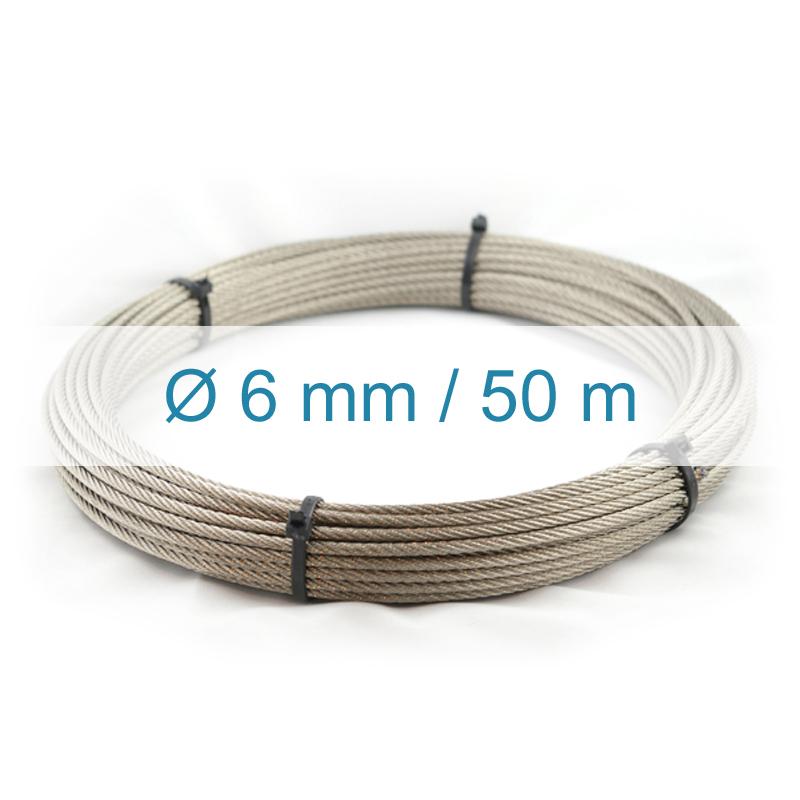 Cable inox 4mm 100m - ERMINOX