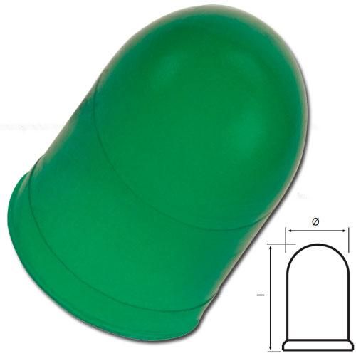 Cabochon T1 1/4 vert en silicone - Accessoire pour micro-lampe 4.8x7.4mm_0