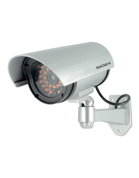 Caméra factice type tube - 30 LEDs visibles de nuit - Fixation orientable - IP44 - Réf. 550982_0
