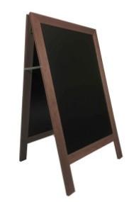 Chevalet Ardoise Cadre Bois - Dimension 1270x750 mm - Coloris Disponibles - Utilisation Extérieure_0