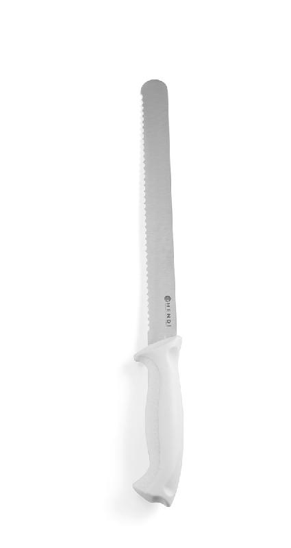Couteau professionnel à pain 250 mm blanc - 843055 - lame 250 mm, épaisseur 1,5 mm_0