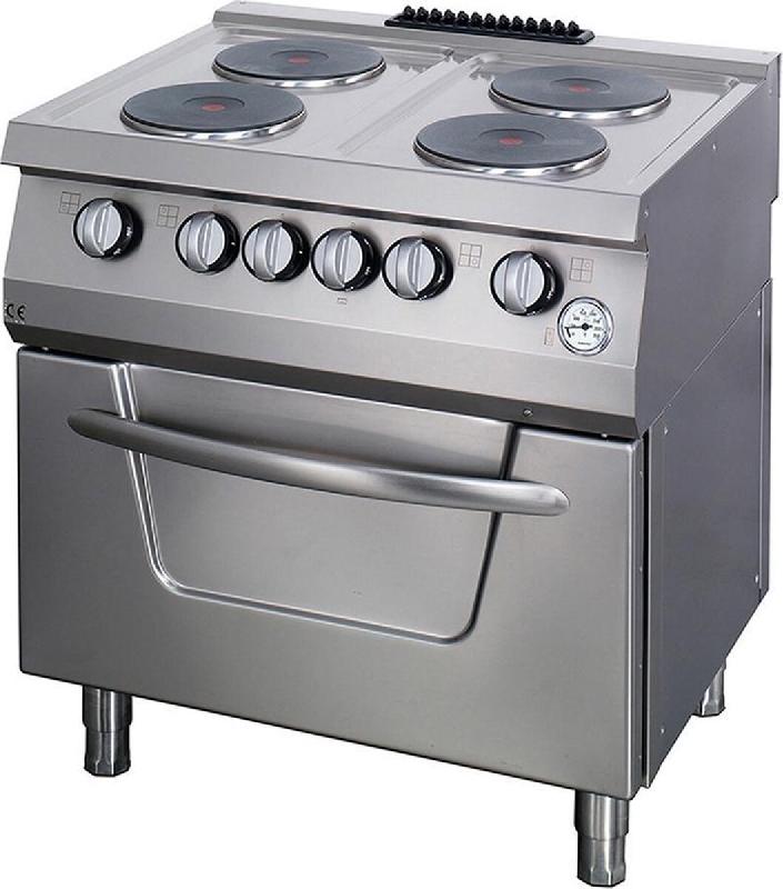 Cuisinière à haut rendement - 4 brûleurs - Double unité - Profondeur 70cm - 36kW - Gaz incl. Four électrique - 9396015_0