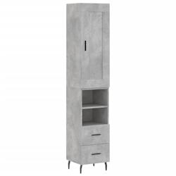 Helloshop26 - Buffet bahut commode armoire meuble de rangement organisateur cuisine salle de séjour salon haut 34,5 x 34 x 180 cm 02_0034253 - 300021_0