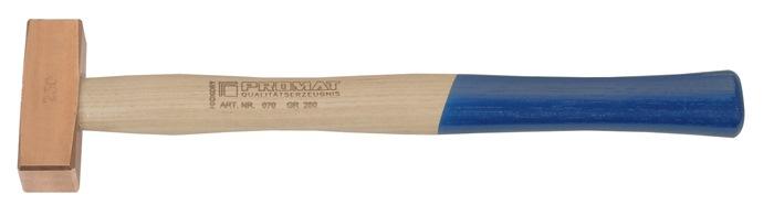 Marteau de choc en cuivre 1500 g - Manche Hickory 360 mm - PROMAT_0