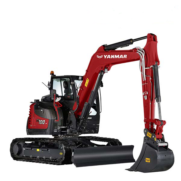 Midi-pelle compacte et puissante SV100-2 YANMAR - Performances et fiabilité pour divers chantiers_0