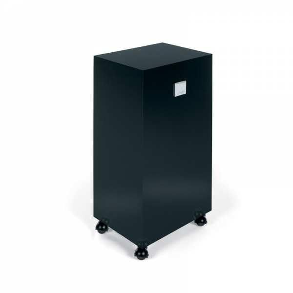 Meuble de rangement Rolly FU 2300 N - sur roulettes avec structure en Plexi noir et tiroirs noirs_0