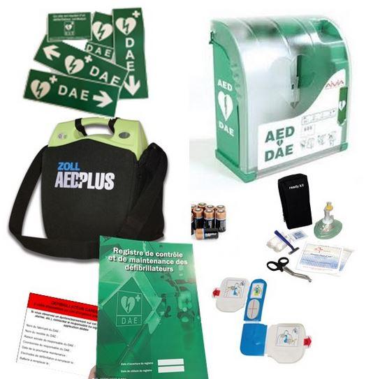 Pack défibrillateur zoll aed plus avec armoire aivia 200_0