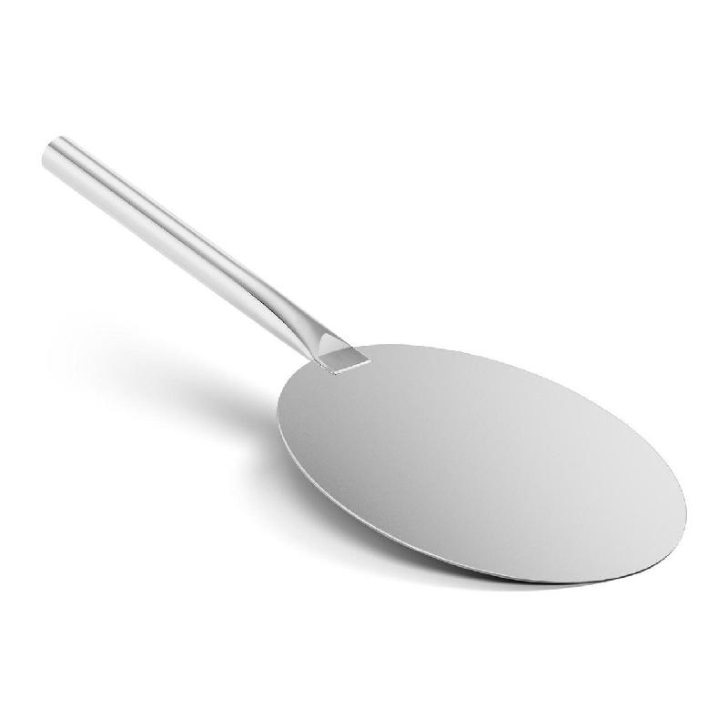 Pelle à pizza en acier inoxydable - 60 cm de long - 30 cm de diamètre - Réf : 14_0002747_0