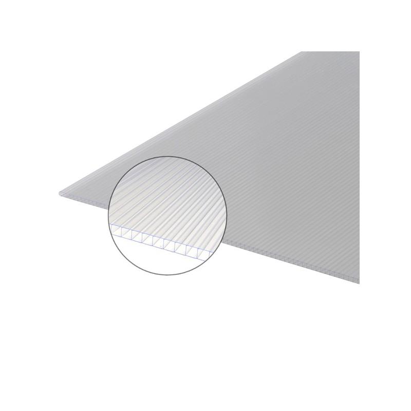 PLAQUE POLYCARBONATE ALVÉOLAIRE 6MM - COLORIS - TRANSLUCIDE, LARGEUR - 105 CM, LONGUEUR - 2 M_0