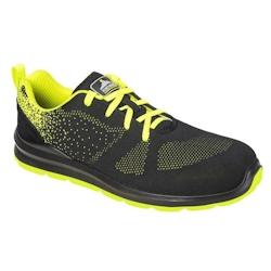 Portwest - Baskets de sécurité basses Steelite AIRE S1P Noir / Jaune Taille 41 - 41 noir matière synthétique 5036108286430_0