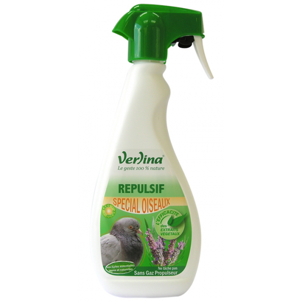 Répulsif oiseaux origine végétale en spray 500ml - Verlina - écologique et prêt à l'emploi_0