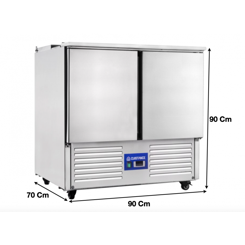 Saladette réfrigérée avec couvercle et plan de travail 1 portes - S900_0