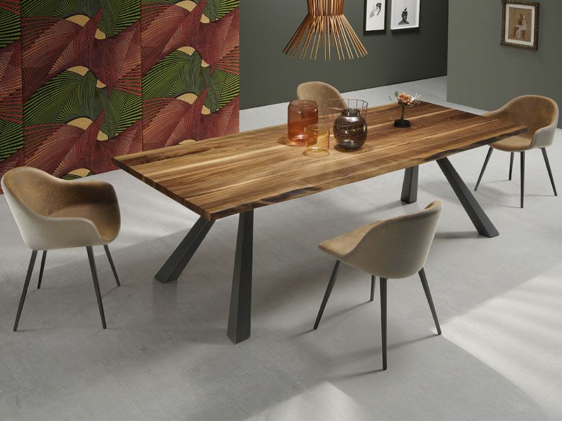Table de réunion ZELIA - fabriquée en Italie - plateau verre transparent et piétement gris - capacité 6 à 8 personnes_0