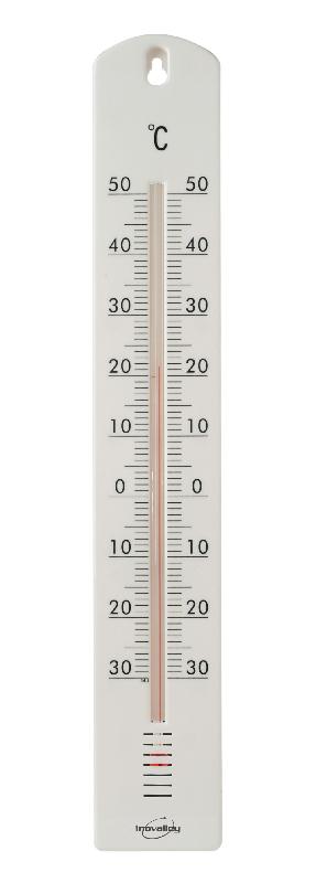 Thermomètre intérieur ou extérieur INOVALLEY A562 - Blanc - Plastique - Traditionnel_0