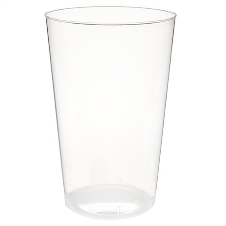 VERRE INJECTÉ 400 ML D.8.5X13 CM PS TRANSPARENT (VENDU PAR 500)