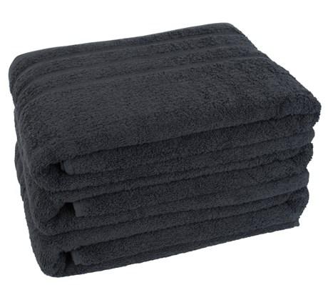 3 DRAPS DE BAIN GRIS 100X150 500G H-LINE