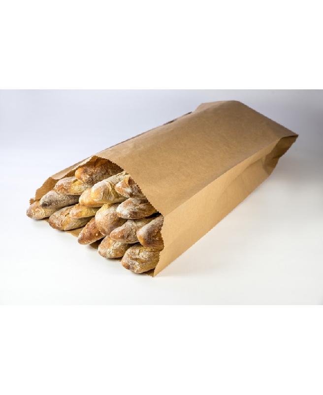 612063 - Sac baguettes grand format avec fond collé - 70 g/m² - 40x80x20 cm - Colis de 100 sacs_0