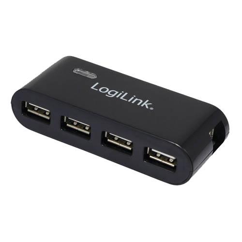 4 PORT LOGILINK UA0085 4P HUB SCHWARZ_0