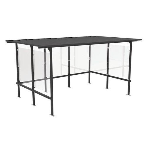 ABRI CYCLES BEAUFORTAIN SIMPLE VERRE GRIS ANTHRACITE - ABRI PLUS