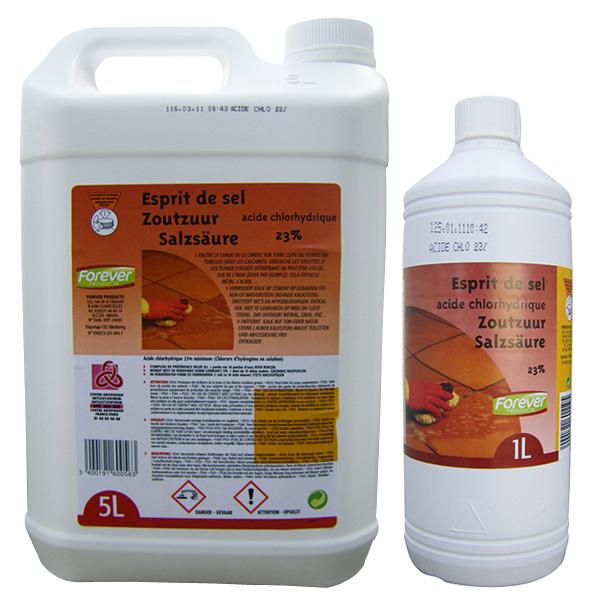 ACIDE CHLORHYDRIQUE 23% Flacon 1L