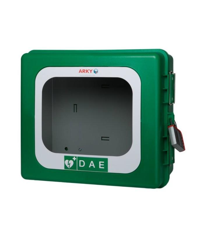 Armoire extérieure DAE/DSA sans chauffage avec alarme ARKY - étanche et résistante aux impacts_0