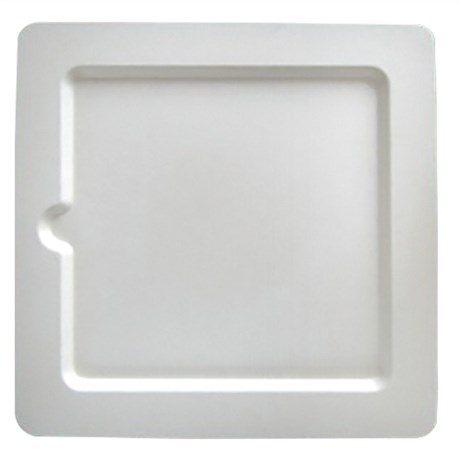 ASSIETTE CARRÉE BIONIC 20 CM CELLULOSE BLANC (VENDU PAR 200)