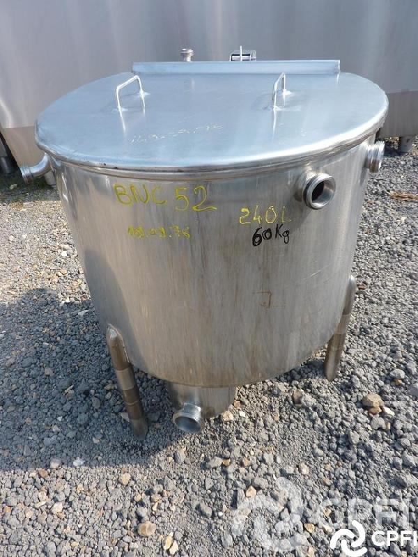 Bac de lancement 240 L - demi-couvercle et flotteur - N° ARTICLE : BNC052_0