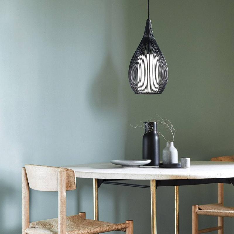 BEACON LIGHTING BEACON SUSPENSION SOLIS, NOIR, MÉTAL, VERRE, Ø 19 CM