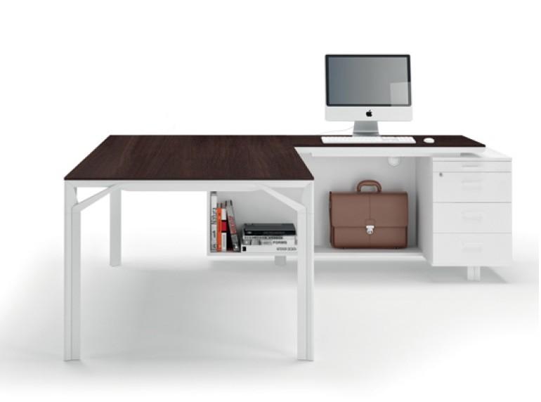 Bureau d'angle X8 avec caisson de rangement - Officity. - 231, Droite_0