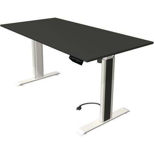 BUREAU RÉGLABLE MOVE 1 ADVANCE ANTHRACITE/BLANC - 160X80 CM - KERKMANN