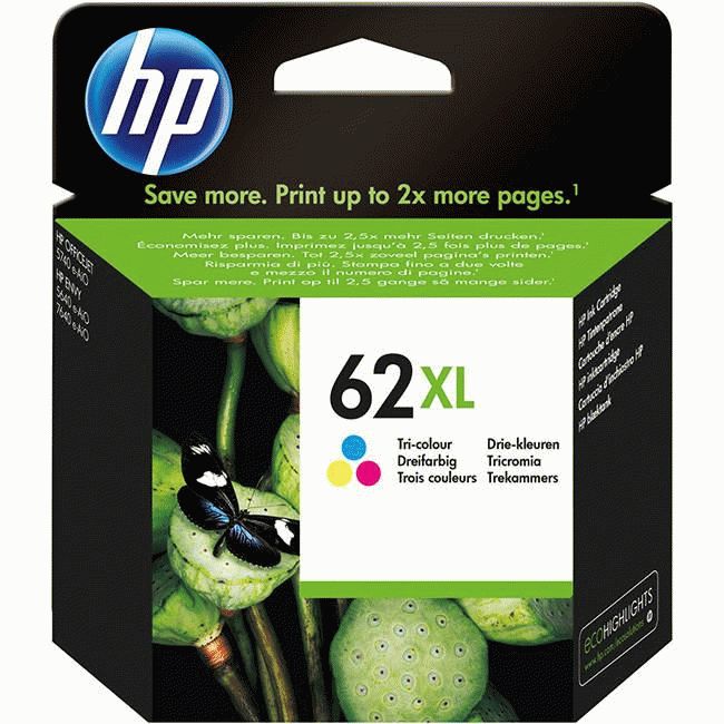 CARTOUCHE ENCRE HP 62XL TRICOLOR