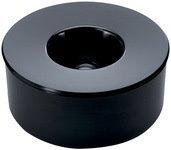 CENDRIER KULAN, ROND AVEC COUVERCLE, NOIR - LOT DE 2