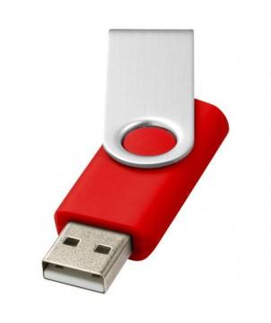 CLÉ USB ROTATIVE BASIQUE 1 GB - ROUGE VIF - CLÉS USB PUBLICITAIRES PERSONNALISÉES